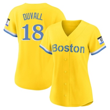 Adam Duvall Men's Nike Red Boston Sox Alternate Replica Custom Jersey Size: Small