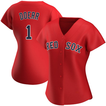 Men's Majestic Boston Red Sox #1 Bobby Doerr Grey Road Flex Base Authentic  Collection MLB Jersey