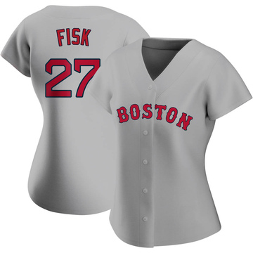 Boston Red Sox Jersey 27# Carlton Fisk Jersey Embroidery Authentic