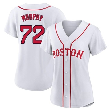 Chris Murphy Women's Nike White Boston Red Sox Home Replica Custom Jersey Size: Small