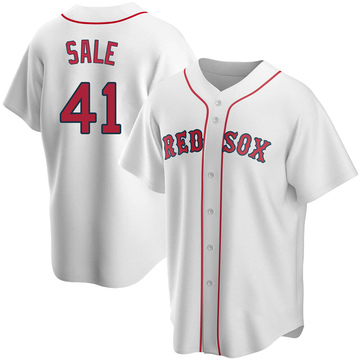 Youth Majestic Boston Red Sox #41 Chris Sale Replica Grey Road Cool Base  MLB Jersey