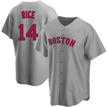 Youth Majestic Boston Red Sox #14 Jim Rice Authentic Grey Road Cool Base MLB  Jersey