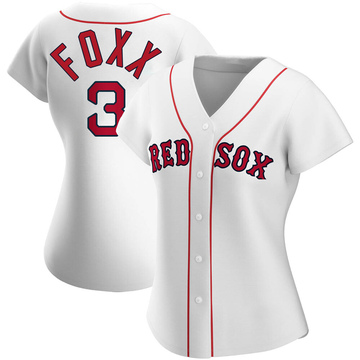 Men's Mitchell and Ness 1936 Boston Red Sox #3 Jimmie Foxx Replica Grey  Throwback MLB Jersey