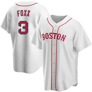 Women's Majestic Boston Red Sox #3 Jimmie Foxx Replica Navy Blue Alternate  Road MLB Jersey