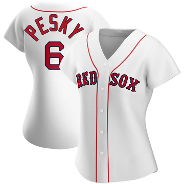 Youth Majestic Boston Red Sox #6 Johnny Pesky Authentic Grey Road Cool Base MLB  Jersey