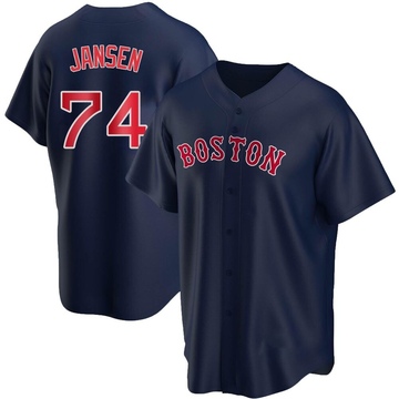 Kenley Jansen Boston Red Sox Youth Navy Base Runner Tri-Blend Long Sleeve T- Shirt 