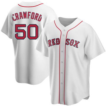 Replica Kutter Crawford Men's Boston Red Sox White Home Jersey