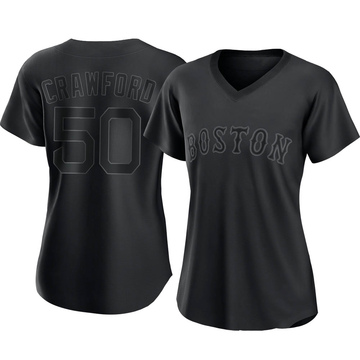 Replica Kutter Crawford Women's Boston Red Sox Black Pitch Fashion Jersey