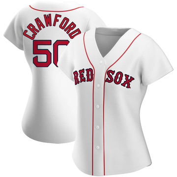 Ceddanne Rafaela Men's Nike White Boston Red Sox Home Replica Custom Jersey Size: Medium