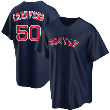 Replica Kutter Crawford Youth Boston Red Sox Navy Alternate Jersey