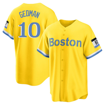 RICH GEDMAN Boston Red Sox 1987 Majestic Cooperstown Throwback Away Jersey  - Custom Throwback Jerseys