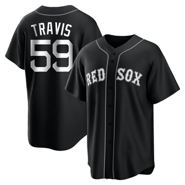 Sam Travis Women's Boston Red Sox Alternate Jersey - Black Golden Replica