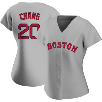 Replica Yu Chang Women's Boston Red Sox Gray Road Jersey