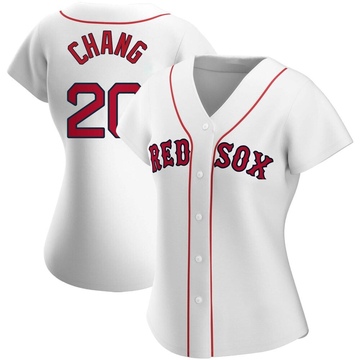 Replica Yu Chang Women's Boston Red Sox White Home Jersey