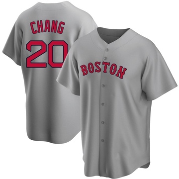 Replica Yu Chang Youth Boston Red Sox Gray Road Jersey