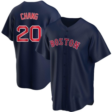 Replica Yu Chang Youth Boston Red Sox Navy Alternate Jersey